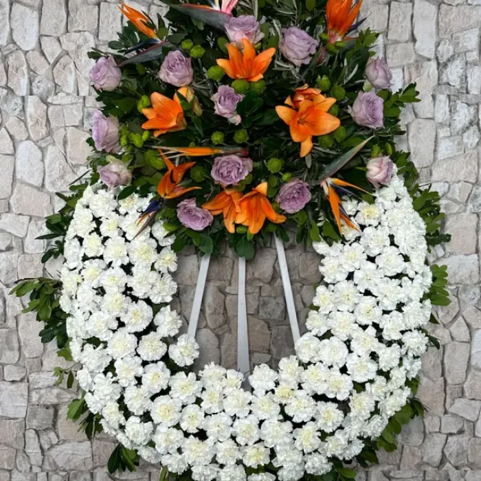 Corona de flores Luisiana